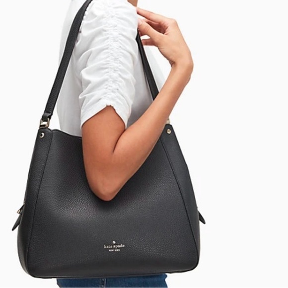 KATE SPADE NEW YORK LEILA LEATHER MEDIUM TOTE SHOULDER BAG - Picture 3 of 6
